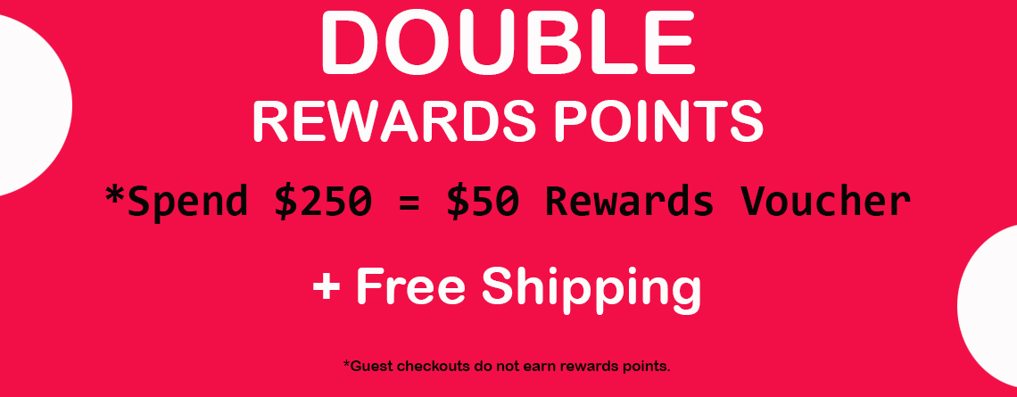 Double points plus free shipping 